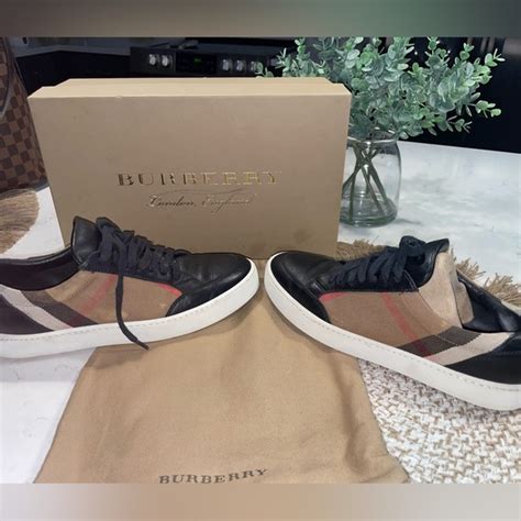 burberry salmond low top leather sneakers|Burberry Salmond Check Leather Low.